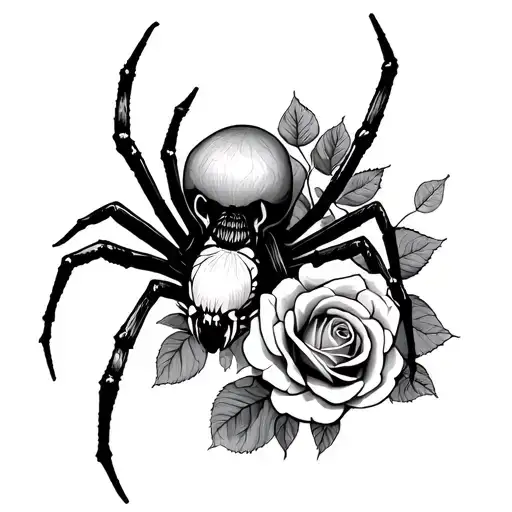 Spider And Roses