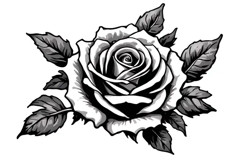 Text 626 Rose Design Tatto