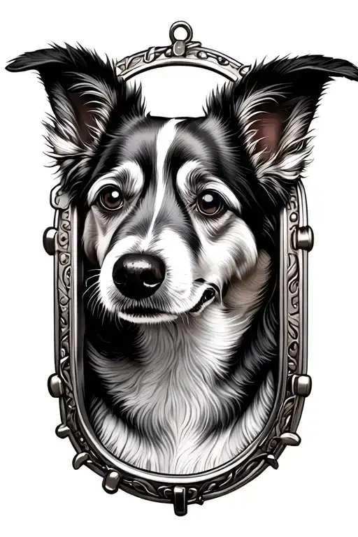 Dog Inside Locket