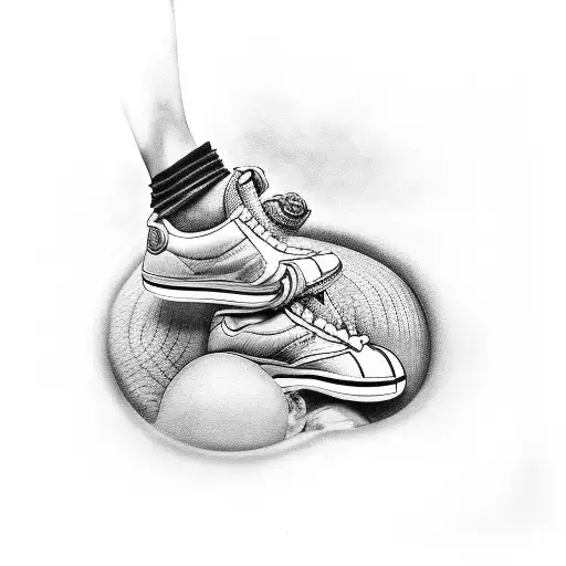 Baby Foot And Sunrise