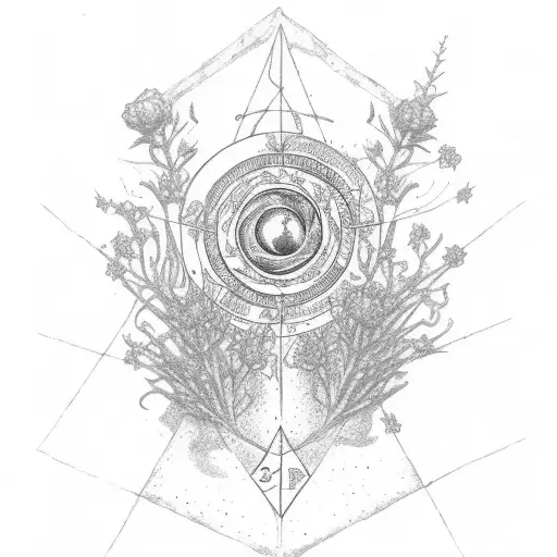 Constellation Floral Tarot Psychic Pagan Witch Plants