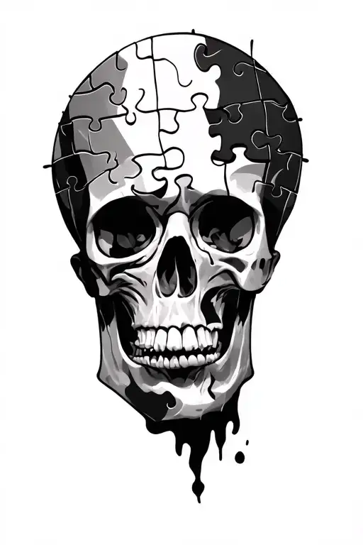 Puzzle Pieces Arranged