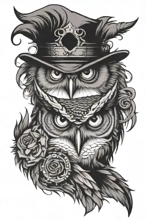 Owl Eye And Joker Face