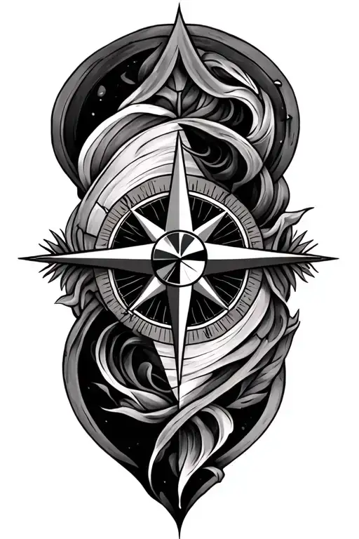Half Compass Rose