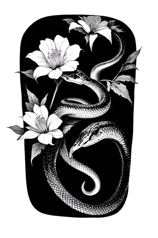 Snake Flowers Lower Arm