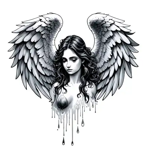 Angel Wings And Tears