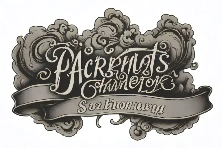 Parents Name On Chest With Cloud Shadowing