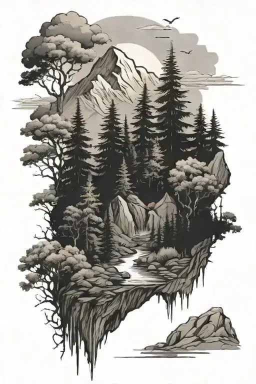 Forest Mountain Landscape