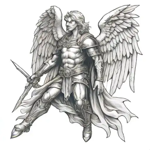Make Me A Small Tattoo Of Arch Angel Michael Cross