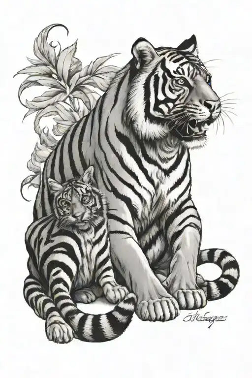 Tiger & Maincoone Cat Sitting