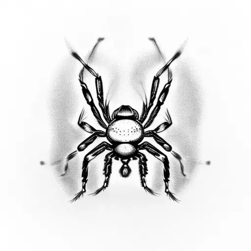 Ornamental Spider And Orchid