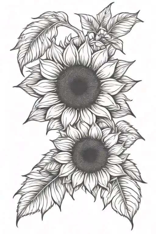 Paw Print Sunflower