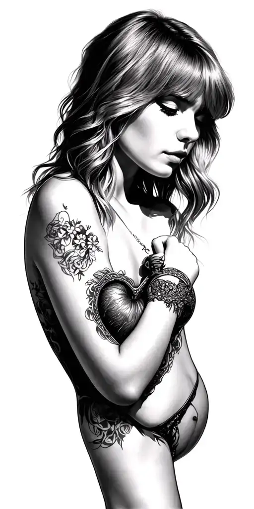 Taylor Swift Lyrics Heart Shape