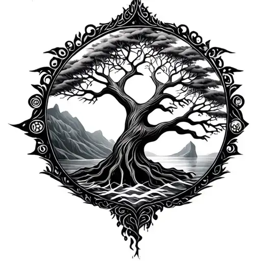 Pendulum And Polynesian Mix Tree Of Life