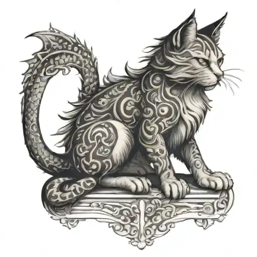 Cat With Dragon Ears