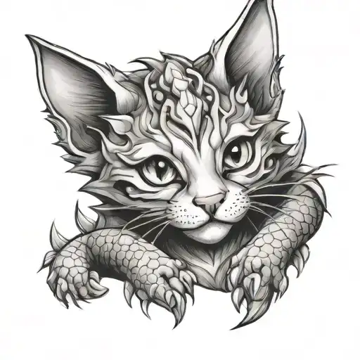 Cutie Cat With Dragon Ears