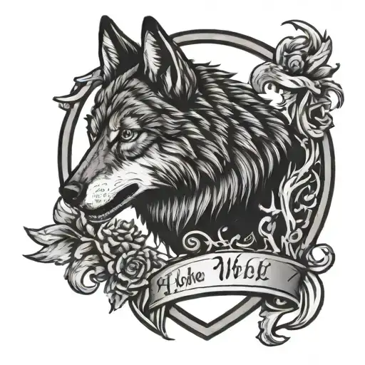 Alpha Wolf Family Crest
