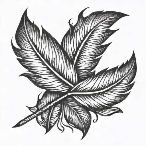 Indian Feather Intertwined