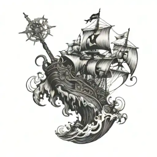 Christian Pirates Attacking An Island