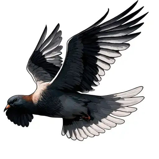 A Grief Dove Flying With Anthony In It