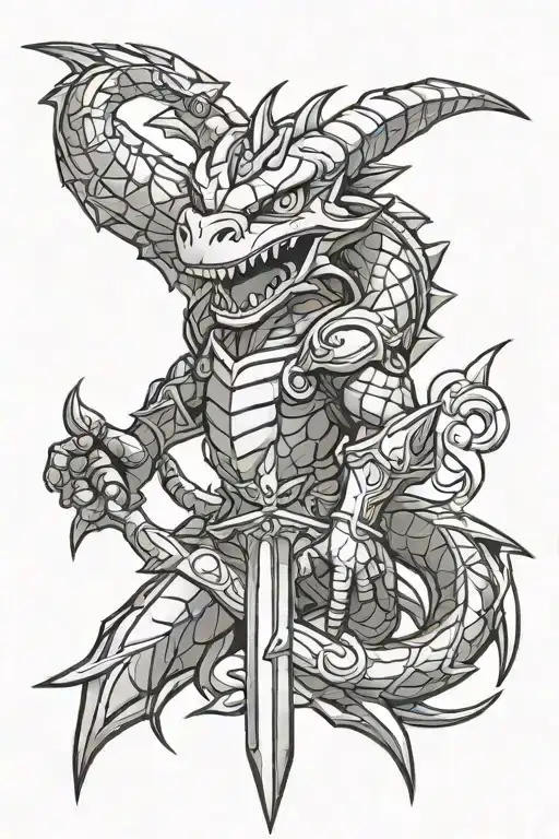 Spyro The Dragon Inside Blade Of Chaos From God Of War