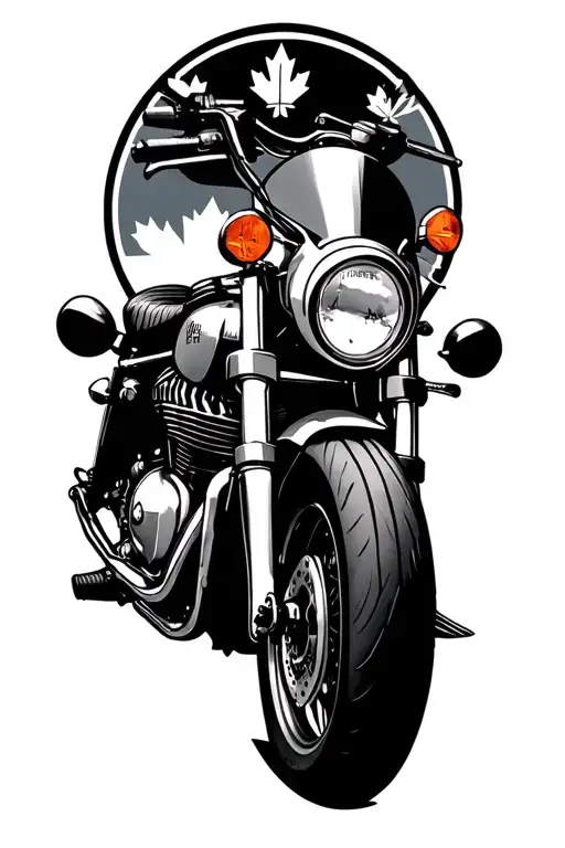 Canada And England With Triumph Motorcycle