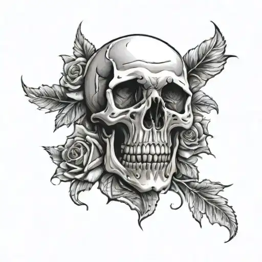 Skull And Roses Chest