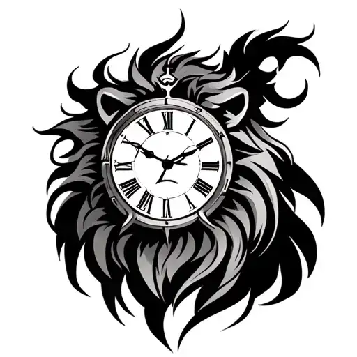 Lion Clock