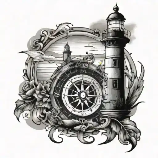 Always Be The One To Guide Me Home With Lighthouse And Compass