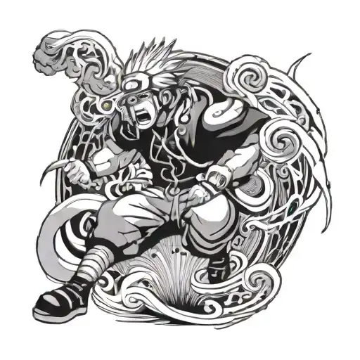 Pain From Naruto Floating Above Atlanta