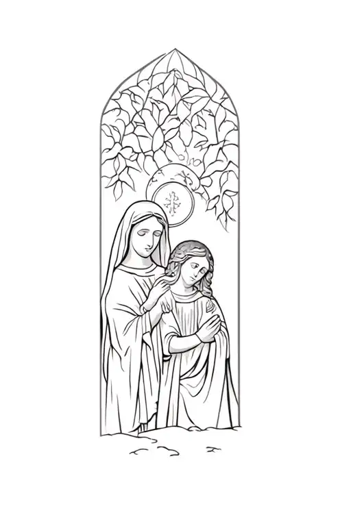 The Nativity Of Jesus And Mary