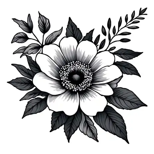 July And September Birth Flower Intertwined