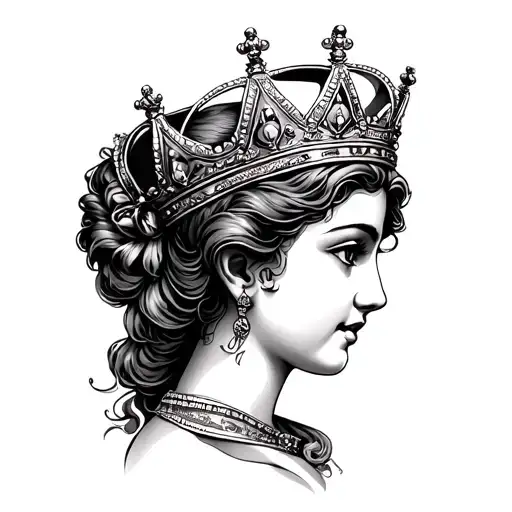 Money Tattoos Queen Crown