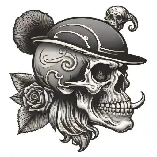 Rockabilly Skull