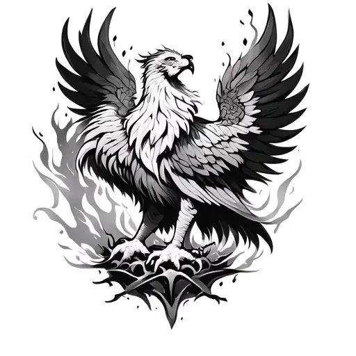 Leo Zodiac Phoenix Rising From The Ashes