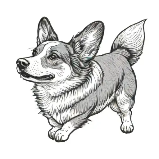 3 Minimalist Female Corgi
