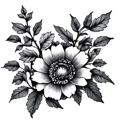 Vine Of Flowers Growing