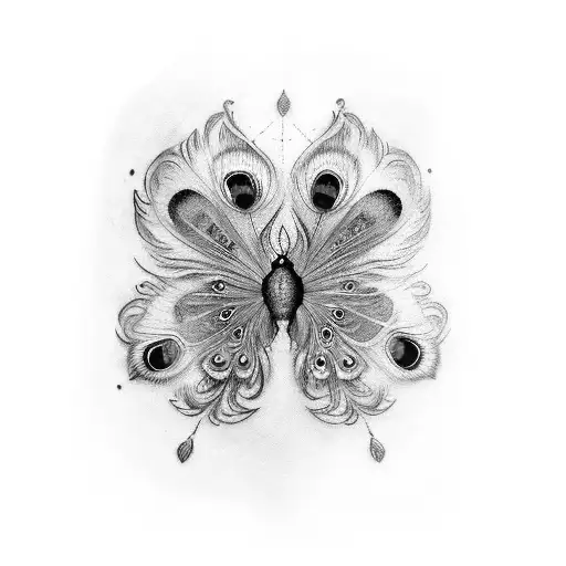 Peacock Butterflies On Forearm