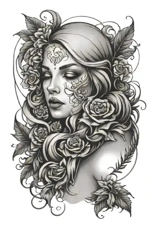 Female Overcoming Depression Hard Times