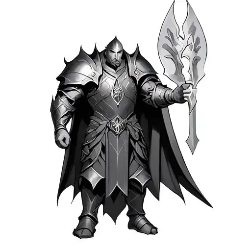 World Of Warcraft Male Paladin Wearing Paladin Tier 2 Set