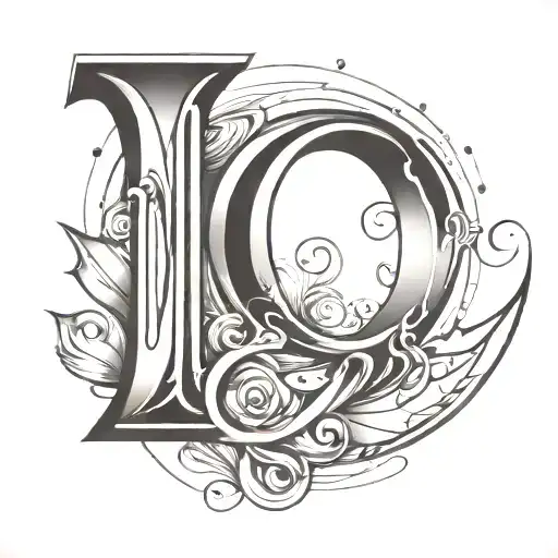 Simple Abstract With Letters C L And E