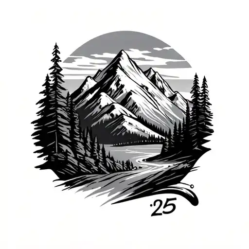 Mountain Golf With Number '25