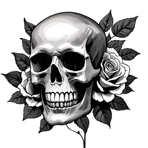 Skull And Roses