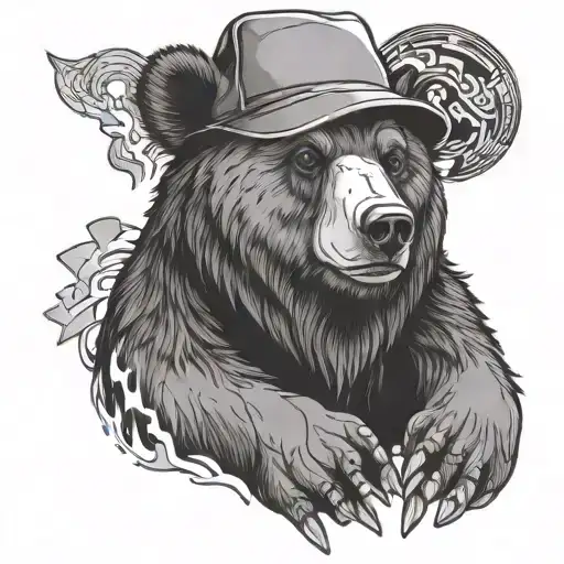 Bear With Hat And Puzzle