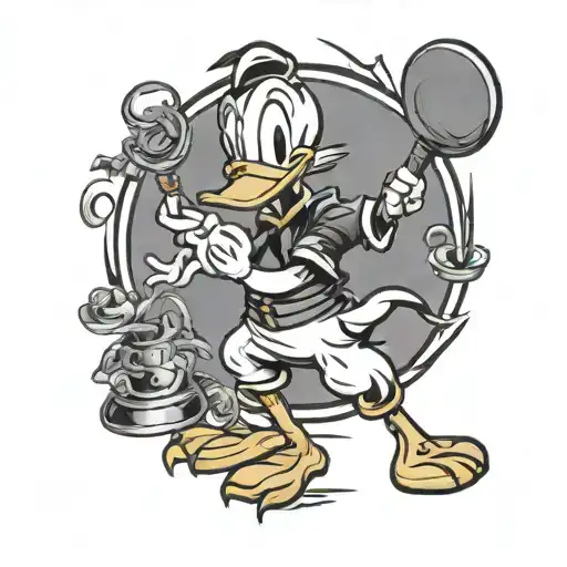 Donald Duck Pray Love Forgive Written