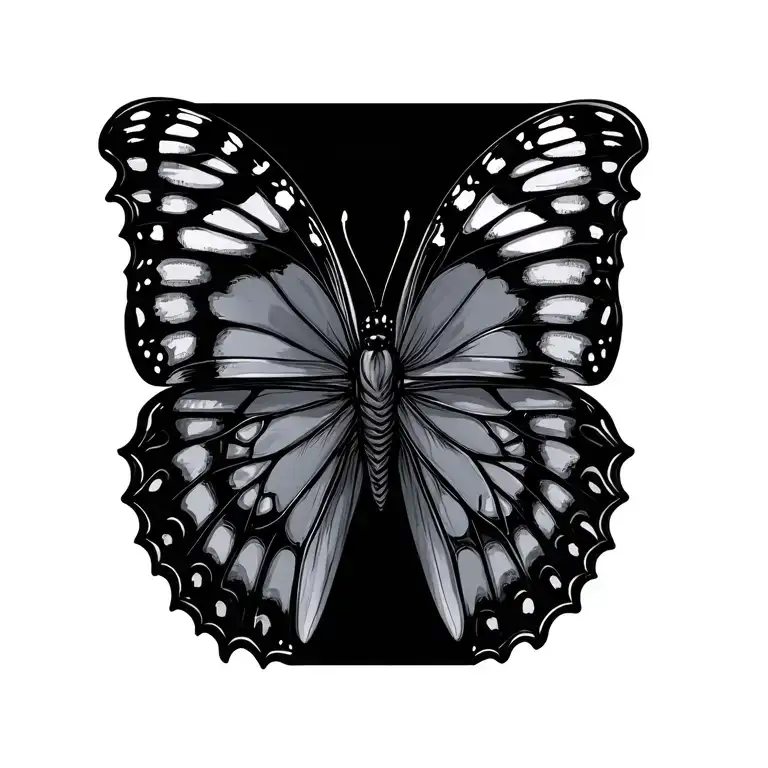 A Butterfly With An A