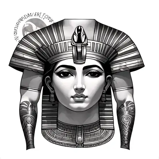 Egyptian And Greek Mythology Theme Torso And Arms