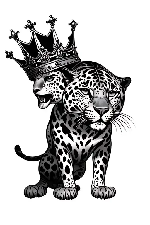 Jaguar With Crown