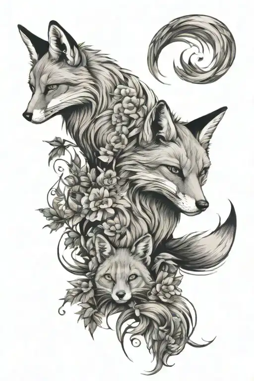 Fox And Cats Yin Tang