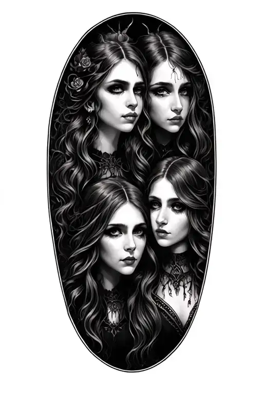 3 Sisters Gothic Inspired